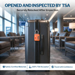 Forge TSA-Approved Luggage Lock: 3-Digit Combination, Open Alert Indicator （Titan Series Orange Pack）