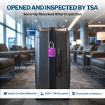 Forge TSA-Approved Luggage Lock: 3-Digit Combination, Open Alert Indicator（Titan Series Purple Pack）