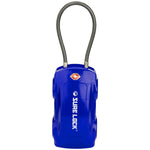Car-Shaped TSA Luggage Lock – 4-Digit Cable (Blue) - LockSelect 