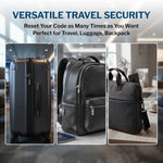 Forge TSA-Approved Luggage Lock: 3-Digit Combination, Open Alert Indicator （Titan Series, White Pack）
