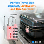 Forge Dual-Opening TSA Lock: Combo & Key Access , Pink Pack
