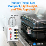 Forge Dual-Opening TSA Lock: Combo & Key Access , White Pack