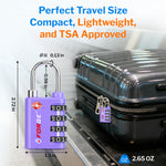 Forge Dual-Opening TSA Lock: Combo & Key Access , Purple Pack