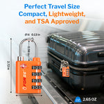 Forge Dual-Opening TSA Lock: Combo & Key Access , Orange Pack