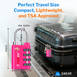 Forge Dual-Opening TSA Lock: Combo & Key Access , Rose Red Pack