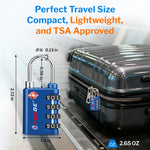 Forge Dual-Opening TSA Lock: Combo & Key Access , Blue Pack