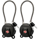 Forge TSA006 Dimple Key Cable Locks (Koala Series, Black Pack)