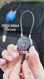 Forge TSA006 Dimple Key Cable Locks (Koala Series, Black Pack)