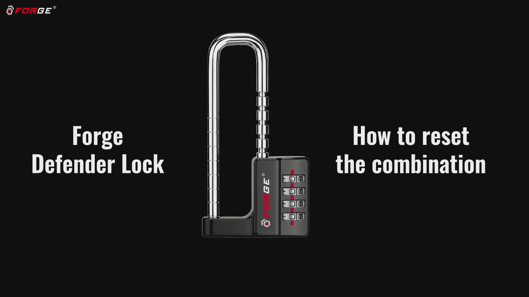 Forge 4-Digit Padlock: Long Shackle for Gym, School & Gate (Defender series, Orange)