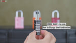 Forge 4-Digit Heavy Duty TSA Approved Lock for Travel & Gym, Gray Pack