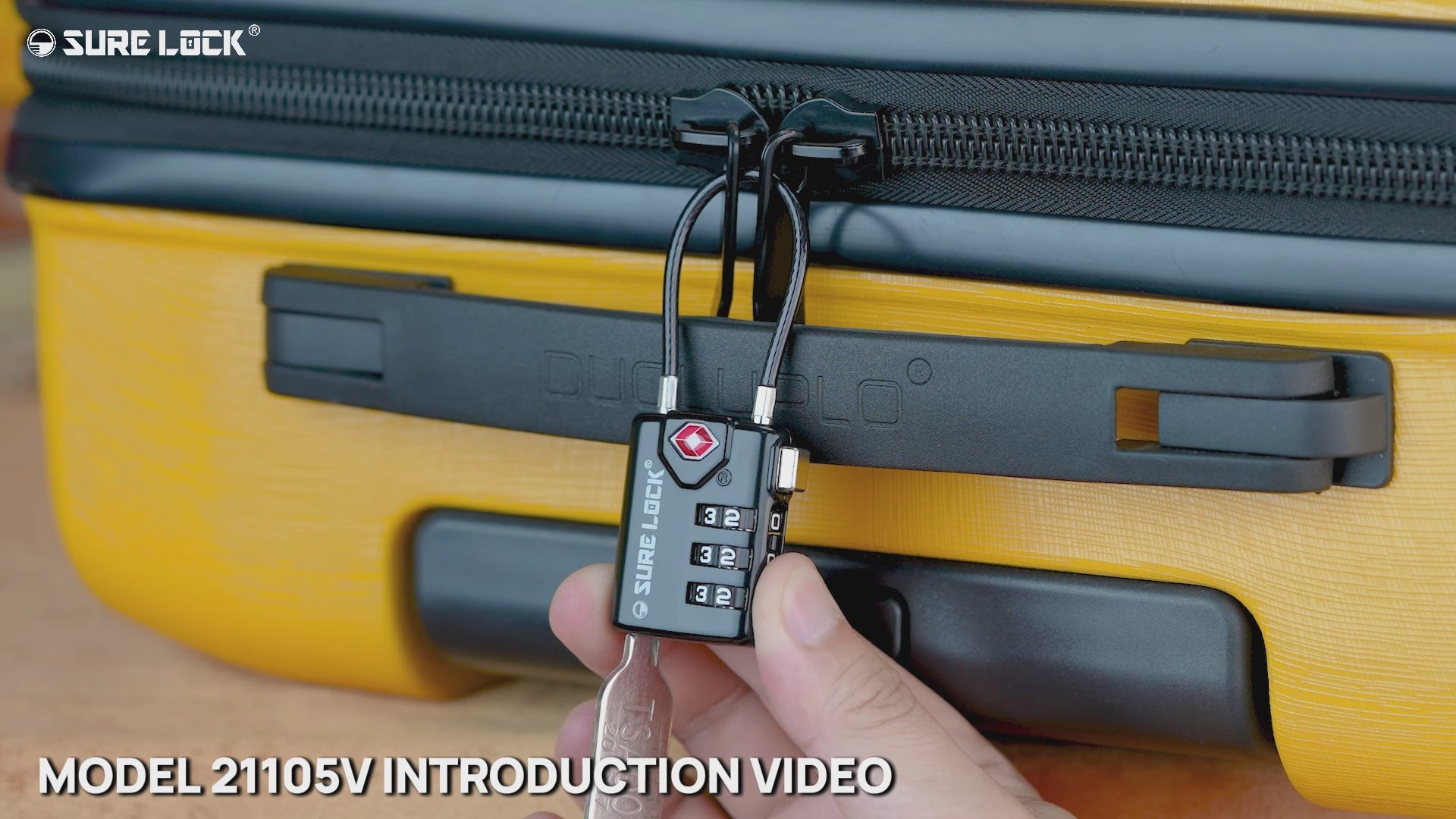 TSA Accepted Combination Luggage Lock – (Black Pack)